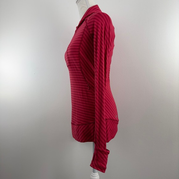 Lululemon red‎ two tone striped pullover - Picture 3 of 10
